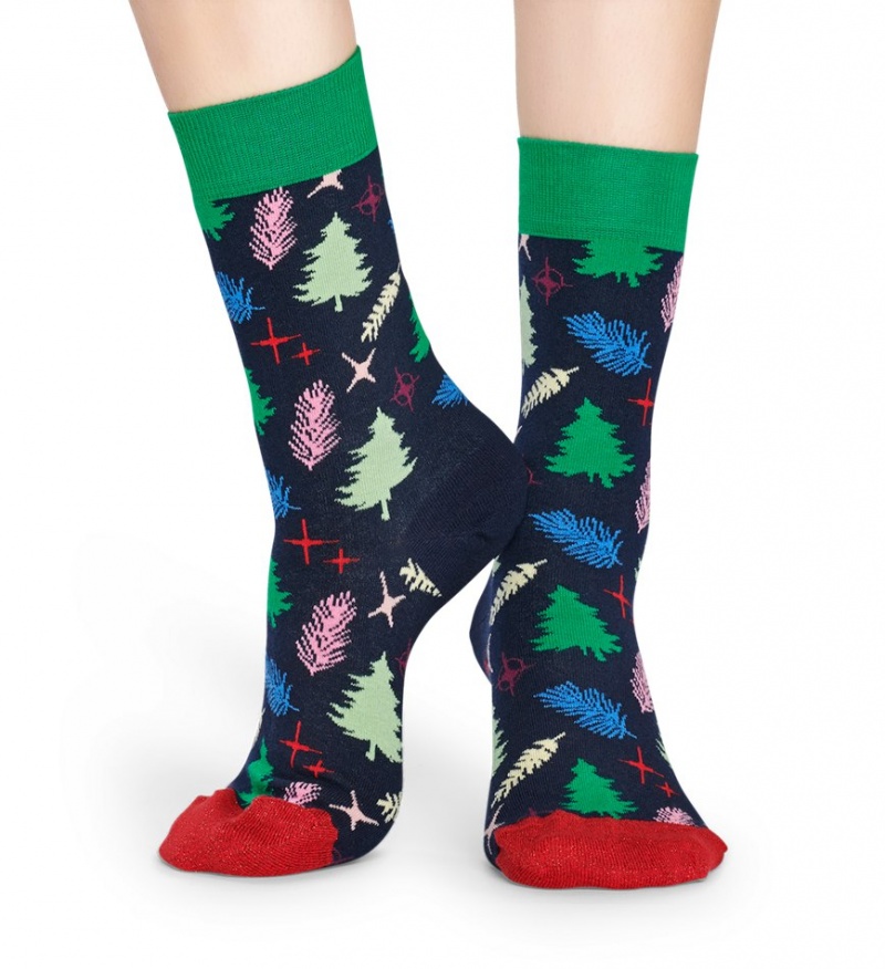 Happy Socks Retro Tree Socken Damen Navy | Schweiz 86724DKHG