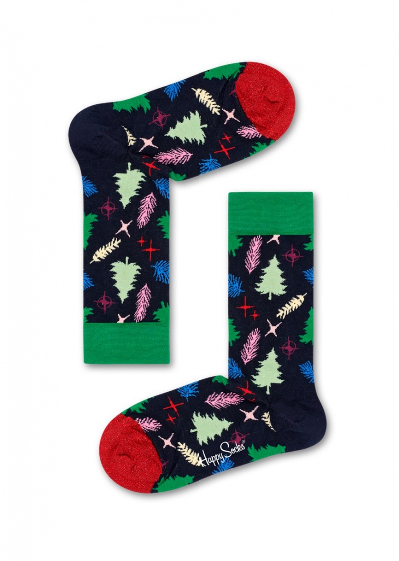 Happy Socks Retro Tree Socken Damen Navy | Schweiz 86724DKHG