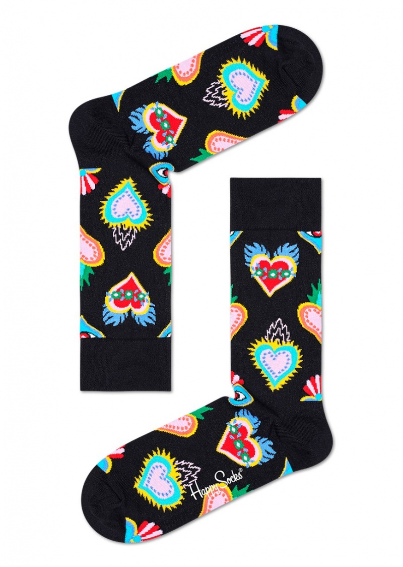 Happy Socks Sacred Heart Socken Unisex Schwarz | Schweiz 06371CUEV