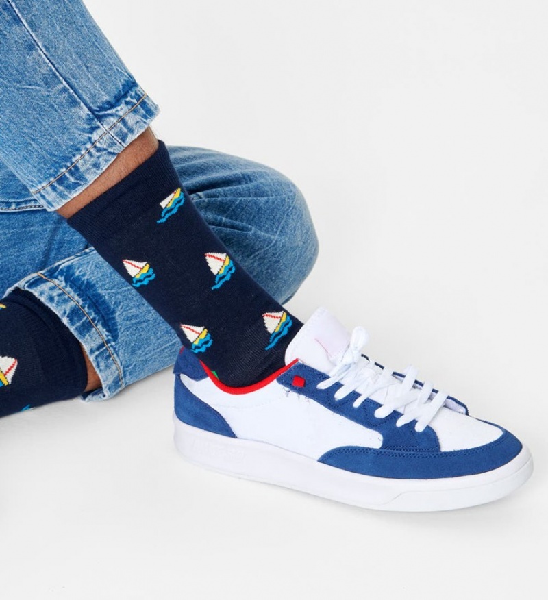 Happy Socks Sail Away Socken Unisex Navy | Schweiz 47620DLTO