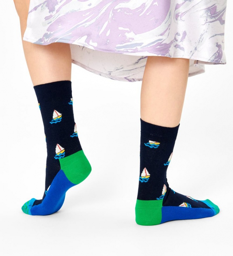 Happy Socks Sail Away Socken Unisex Navy | Schweiz 47620DLTO