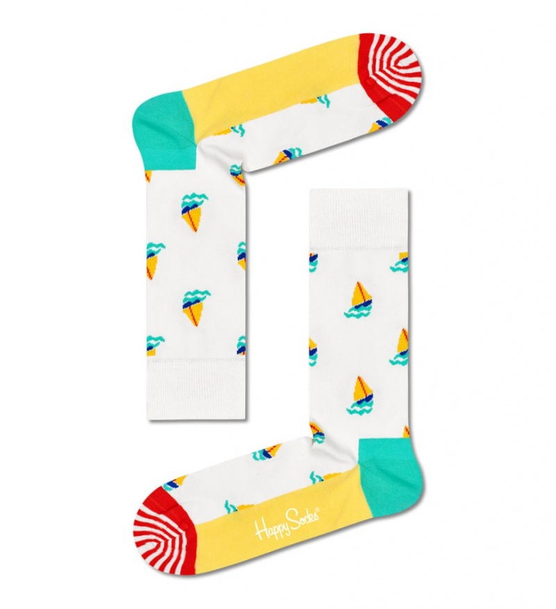 Happy Socks Sail Away Socken Unisex Weiß | Schweiz 81749BDPX