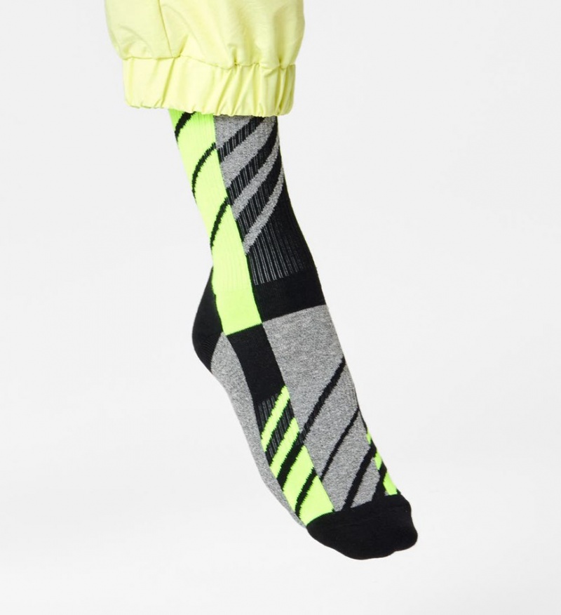 Happy Socks Scattered Stripe Crew Socken Unisex Schwarz | Schweiz 21749ERMW