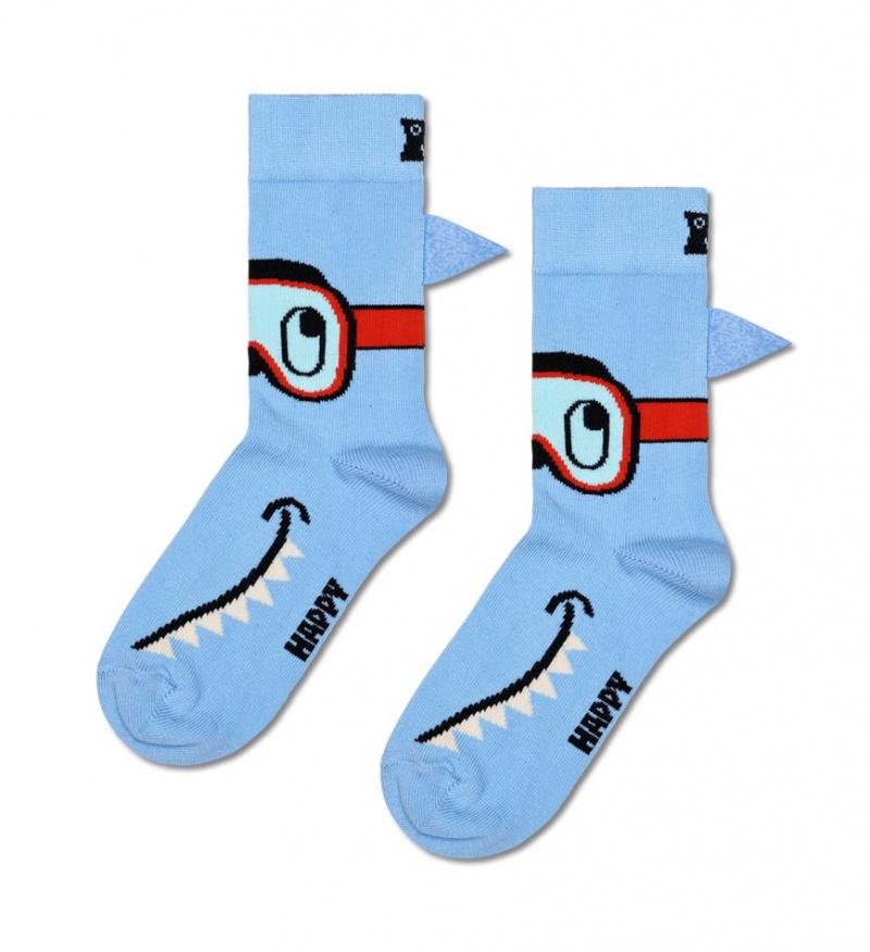 Happy Socks Shark Socken Kinder Blau | Schweiz 05916PBVK