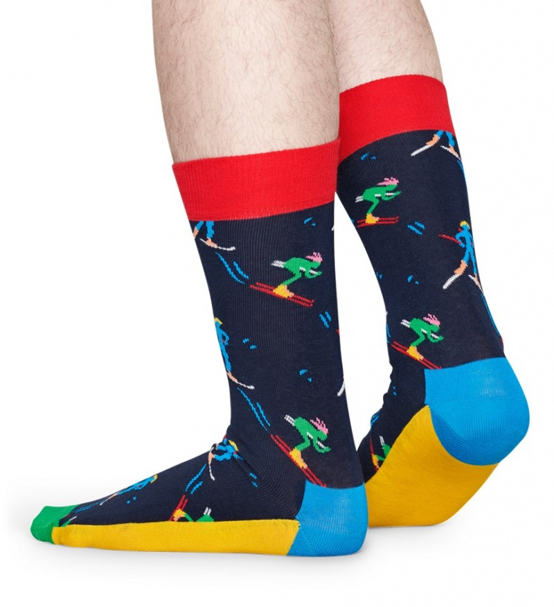 Happy Socks Skiers Socken Unisex Navy | Schweiz 02819JHOR