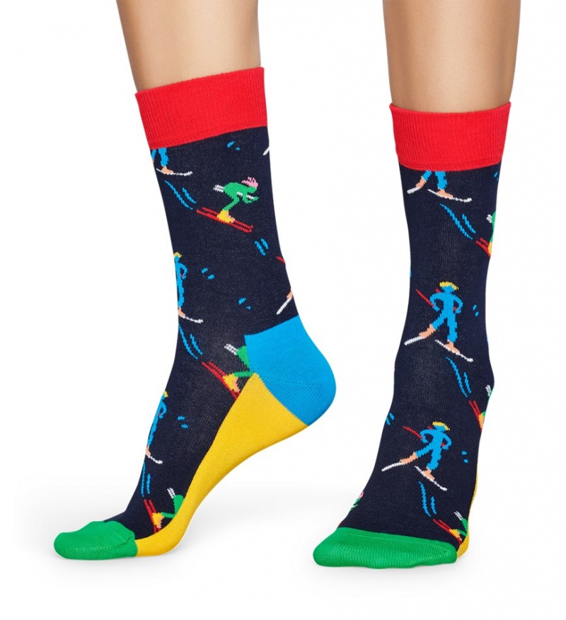 Happy Socks Skiers Socken Unisex Navy | Schweiz 02819JHOR