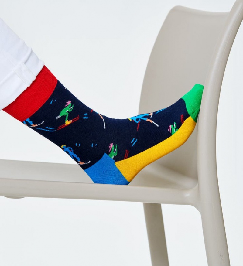 Happy Socks Skiers Socken Unisex Navy | Schweiz 02819JHOR