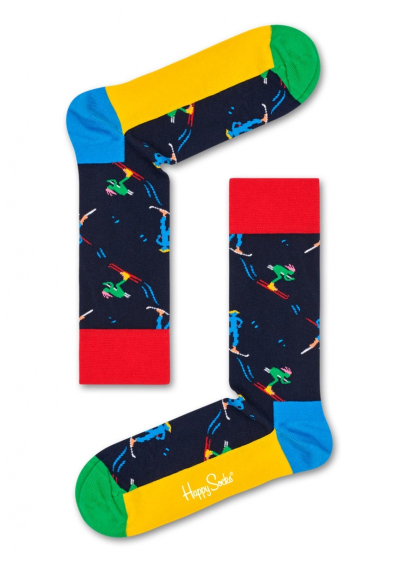 Happy Socks Skiers Socken Unisex Navy | Schweiz 02819JHOR