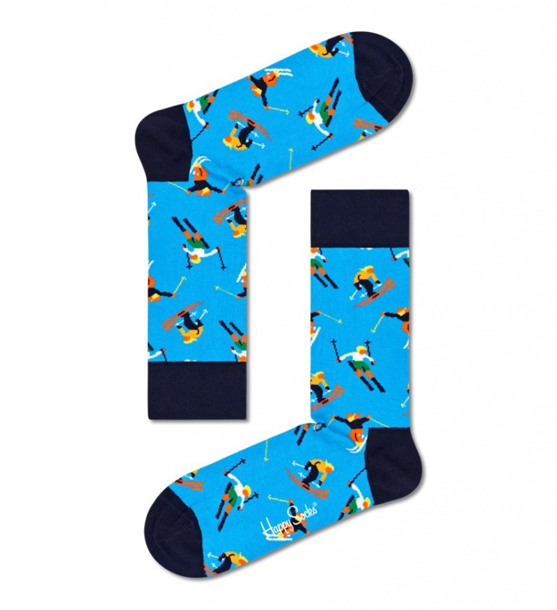 Happy Socks Skiing Socken Unisex Blau | Schweiz 20748MCXB