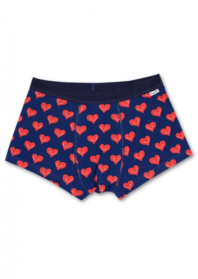 Happy Socks Smiling Heart Trunk Unterwäsche Herren Navy | Schweiz 09716VOQU