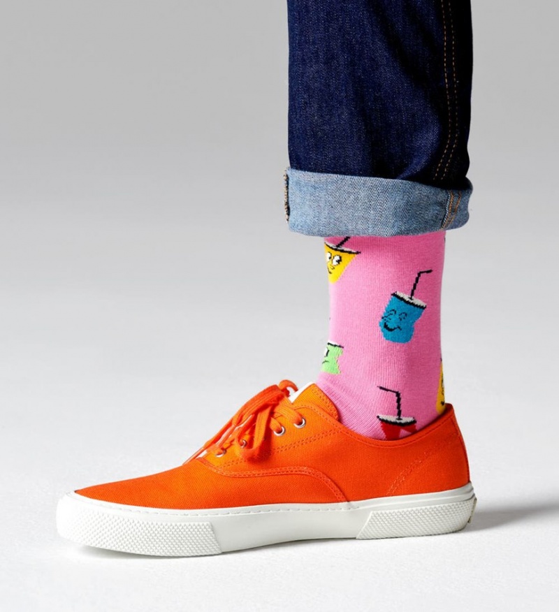 Happy Socks Soda Socken Unisex Rosa | Schweiz 21806XSTG