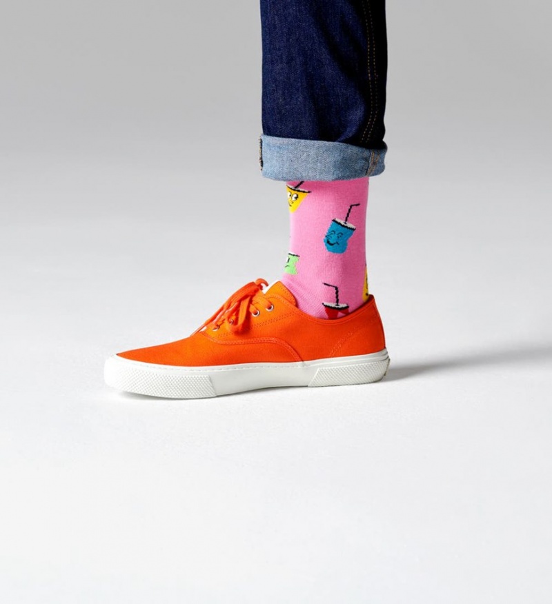 Happy Socks Soda Socken Unisex Rosa | Schweiz 21806XSTG