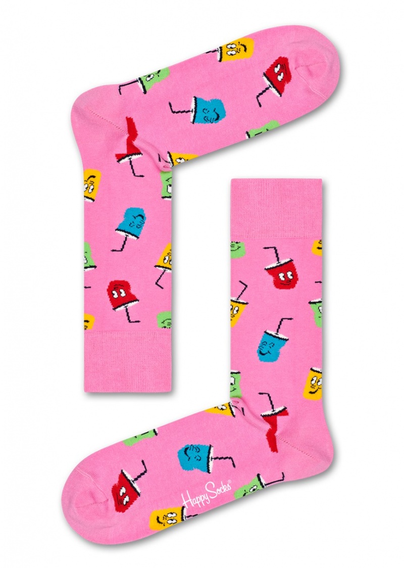 Happy Socks Soda Socken Unisex Rosa | Schweiz 21806XSTG