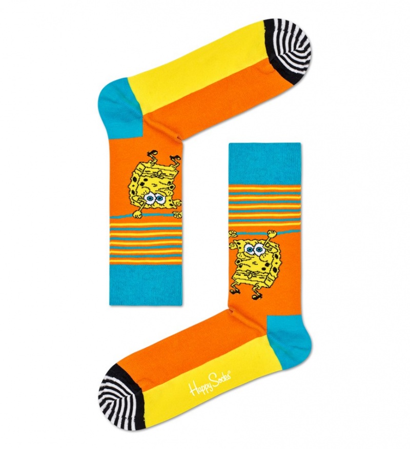 Happy Socks Sponge Bob 3-pack Gift Set Unisex Hellgelb | Schweiz 12697IDAK