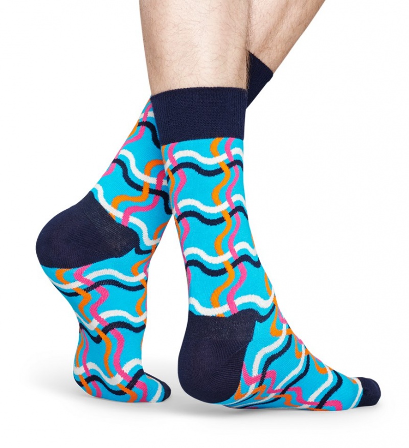 Happy Socks Squiggly Socken Unisex Türkis | Schweiz 95784QMAE