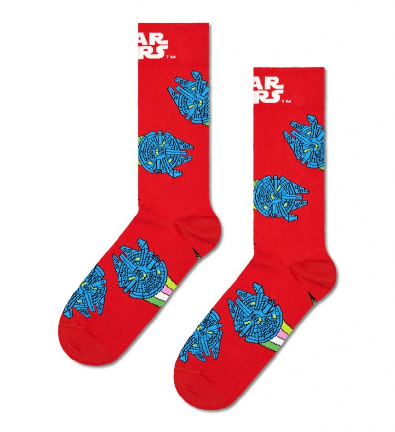 Happy Socks Star Wars™ Millennium Falcon Socken Unisex Rot | Schweiz 63058HATG