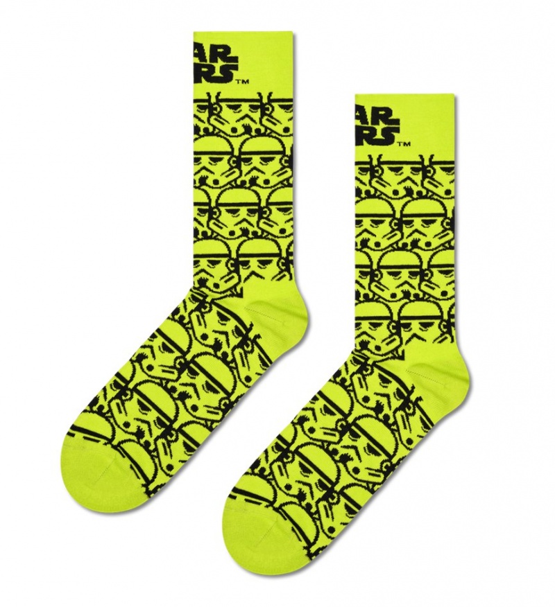 Happy Socks Star Wars™ Storm Trooper Socken Unisex Gelb | Schweiz 35207FKWB