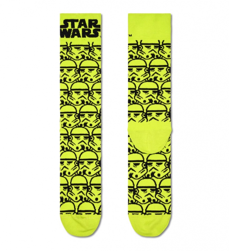 Happy Socks Star Wars™ Storm Trooper Socken Unisex Gelb | Schweiz 35207FKWB