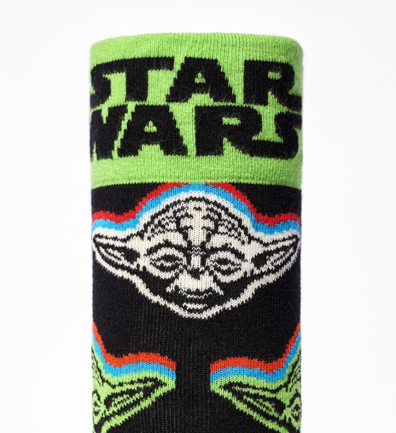 Happy Socks Star Wars™ Yoda Socken Unisex Schwarz | Schweiz 24386YIJF