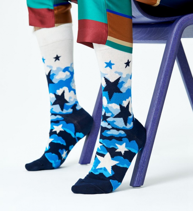 Happy Socks Stars Socken Unisex Weiß | Schweiz 16045BXMZ