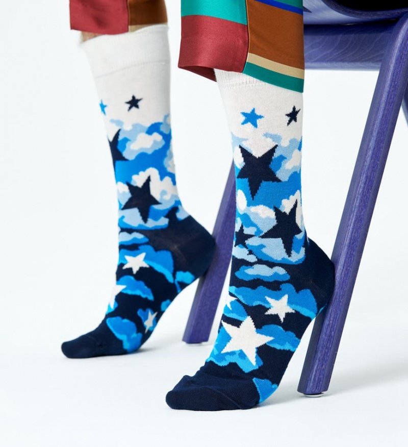 Happy Socks Stars Socken Unisex Weiß | Schweiz 16045BXMZ