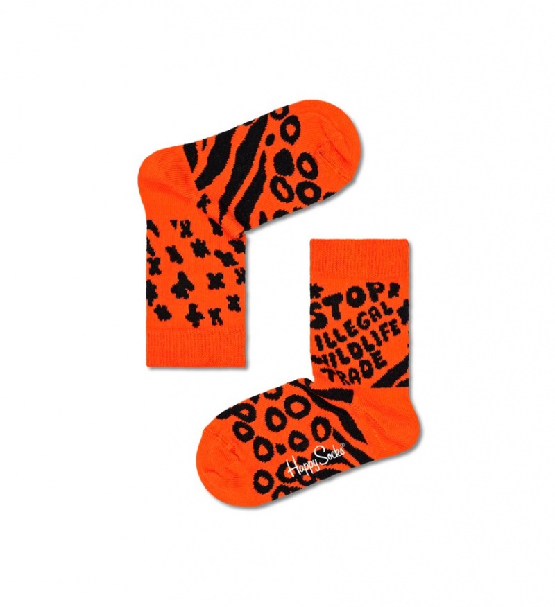 Happy Socks Stop Illegal Online Wildlife Trade Socken Kinder Orange | Schweiz 49865PTVK