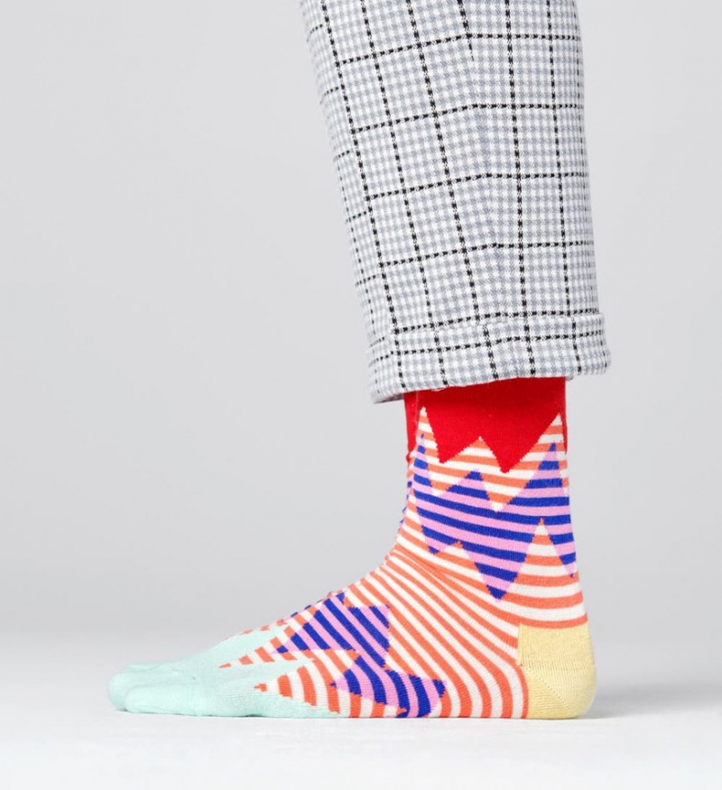 Happy Socks Stripe Reef Socken Unisex Beige | Schweiz 53094WMXR