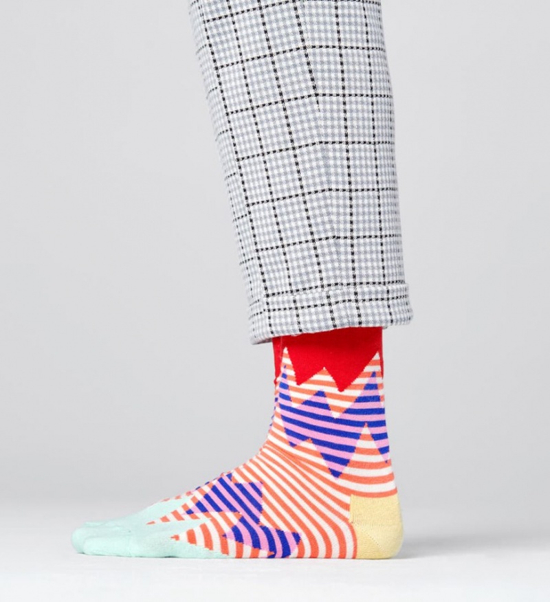 Happy Socks Stripe Reef Socken Unisex Beige | Schweiz 53094WMXR