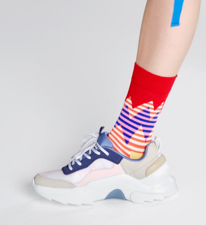 Happy Socks Stripe Reef Socken Unisex Beige | Schweiz 53094WMXR