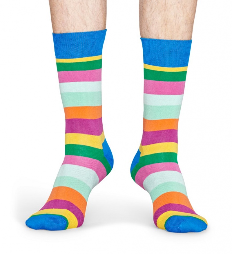 Happy Socks Stripe Socken Unisex Blau | Schweiz 34876WUDC