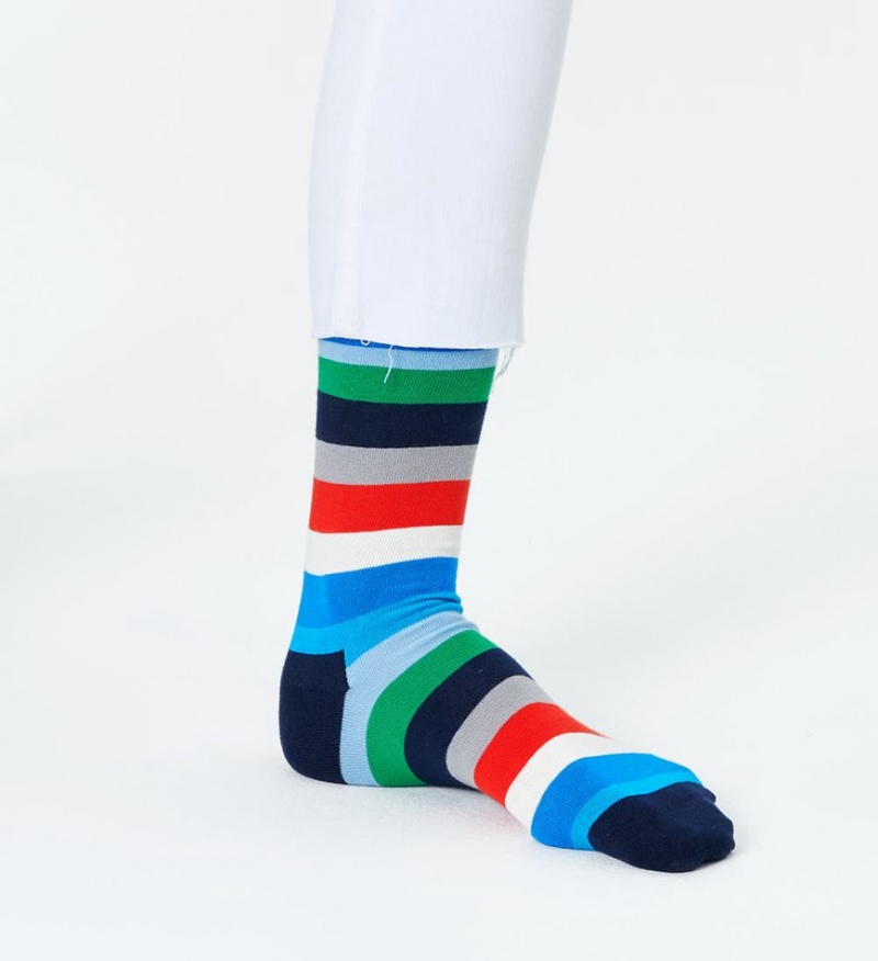 Happy Socks Stripe Socken Unisex Blau | Schweiz 54190BOZJ