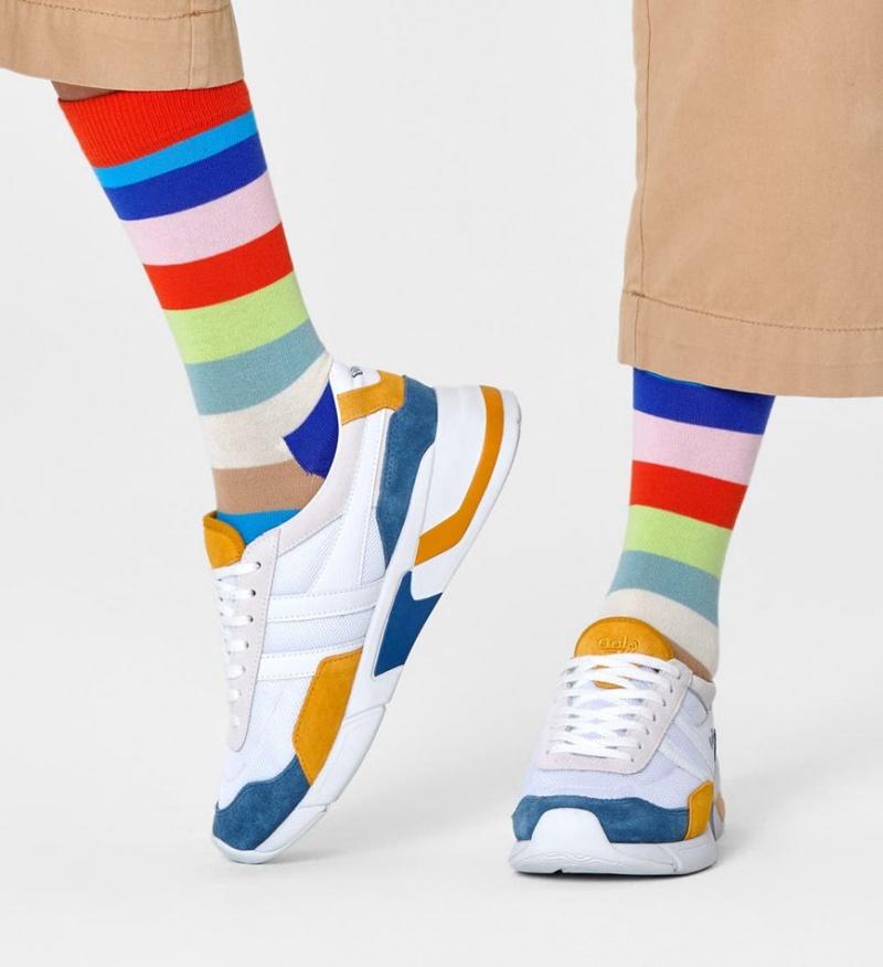 Happy Socks Stripe Socken Unisex Dunkelorange | Schweiz 49756EJVY