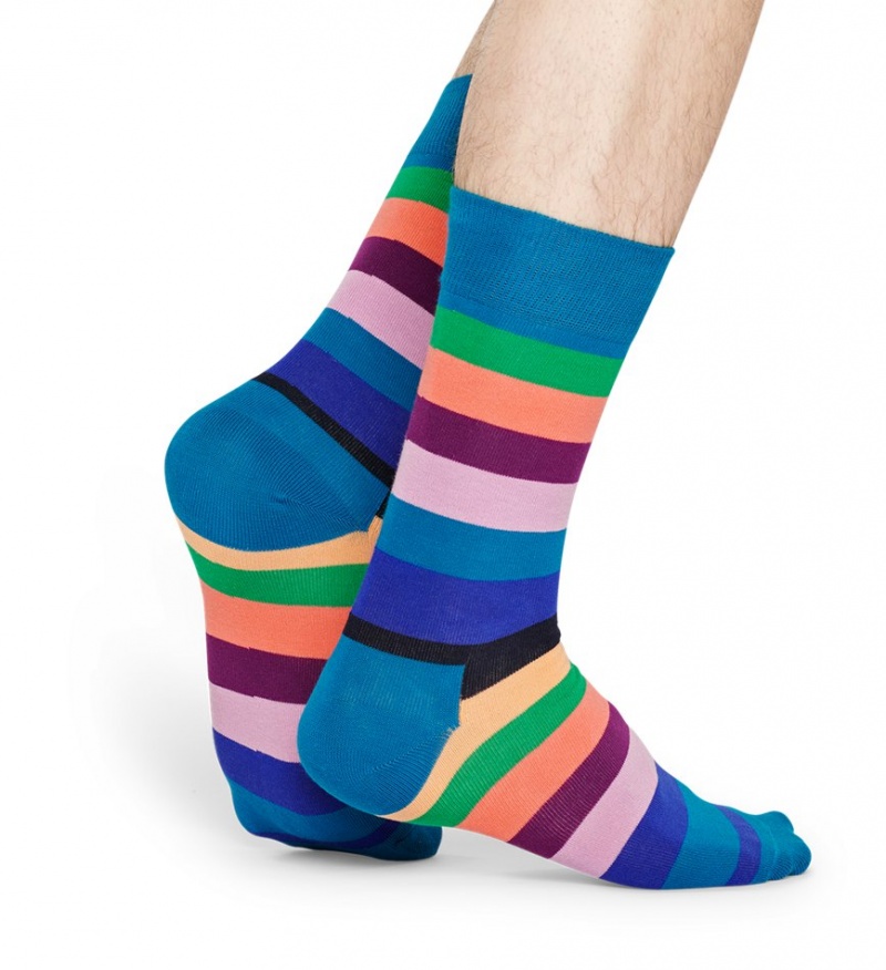 Happy Socks Stripe Socken Unisex Grün | Schweiz 45961CYUR