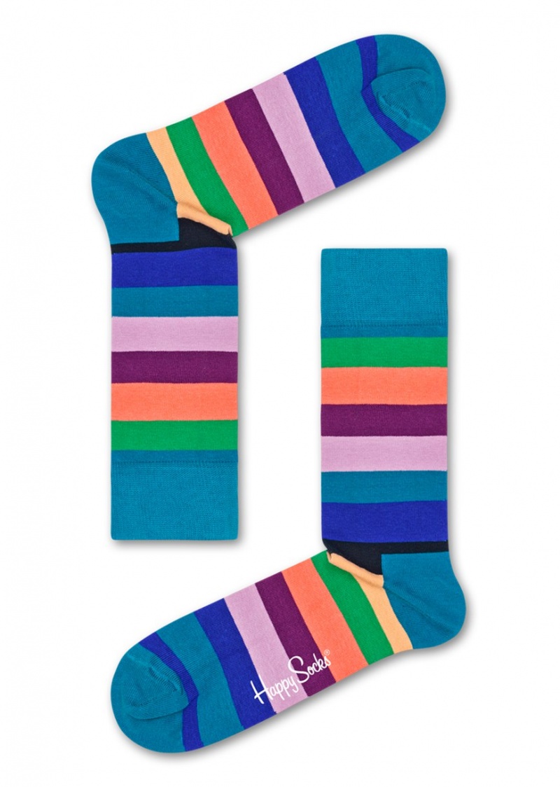 Happy Socks Stripe Socken Unisex Grün | Schweiz 73184HYLK