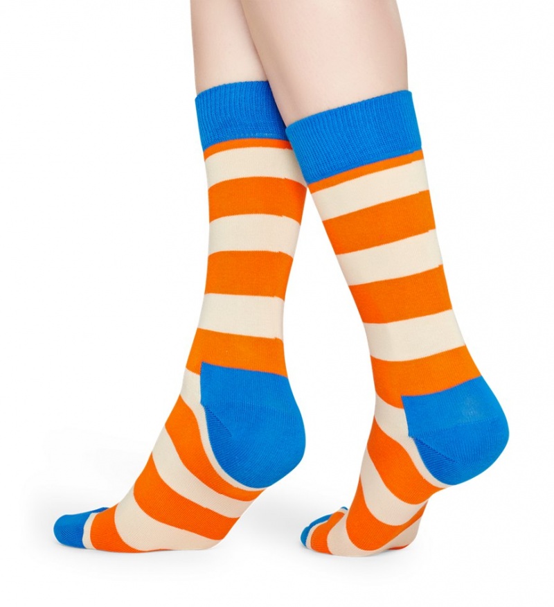 Happy Socks Stripe Socken Unisex Orange | Schweiz 28715WPIQ