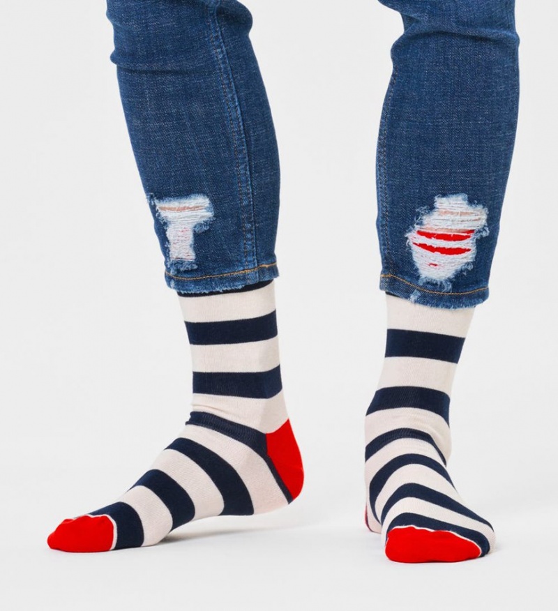 Happy Socks Stripe Socken Unisex Rot | Schweiz 16790TXWV