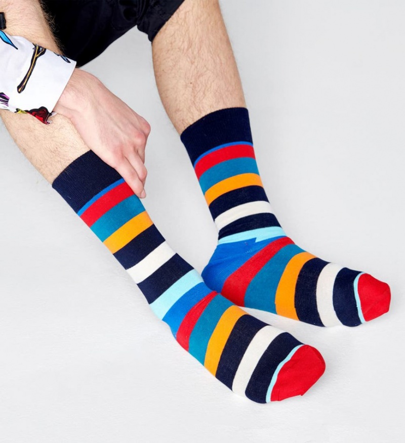 Happy Socks Stripe Socken Unisex Schwarz | Schweiz 48965RLVA