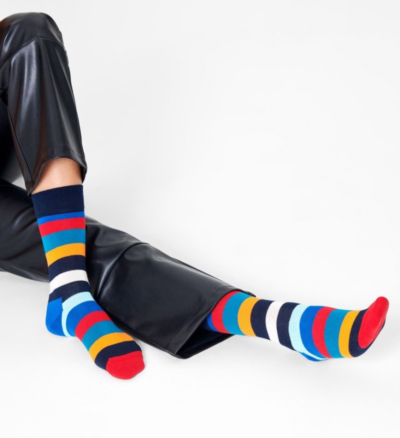 Happy Socks Stripe Socken Unisex Schwarz | Schweiz 48965RLVA