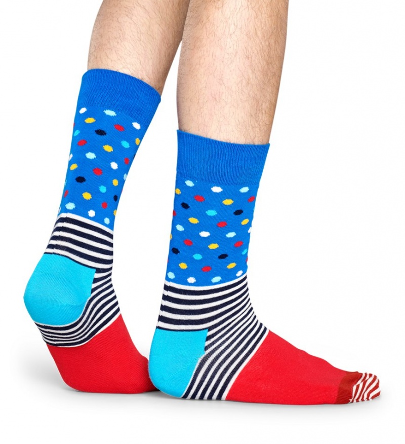 Happy Socks Stripe & Dot Socken Unisex Hellblau | Schweiz 59136SDCH