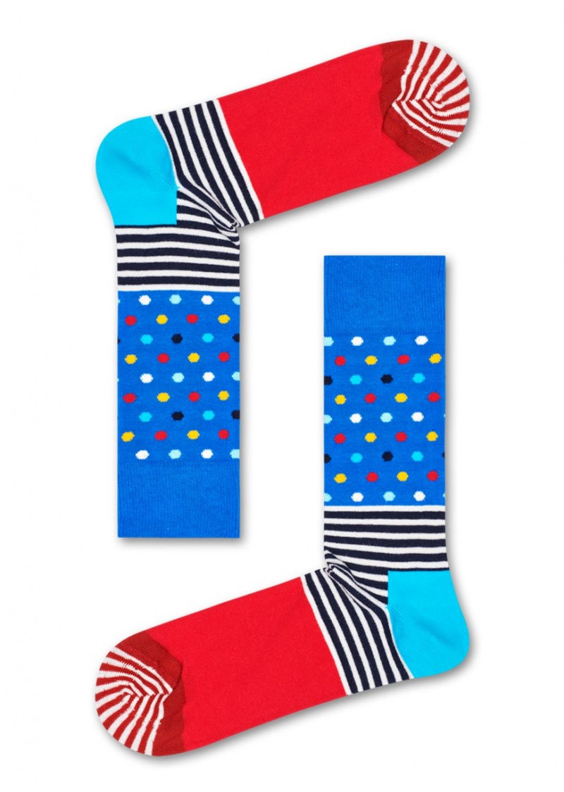 Happy Socks Stripe & Dot Socken Unisex Hellblau | Schweiz 59136SDCH