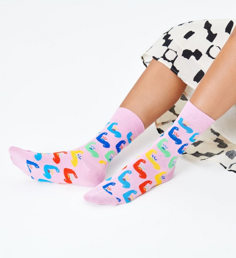 Happy Socks Strong Socken Unisex Hellrosa | Schweiz 28317MSNL