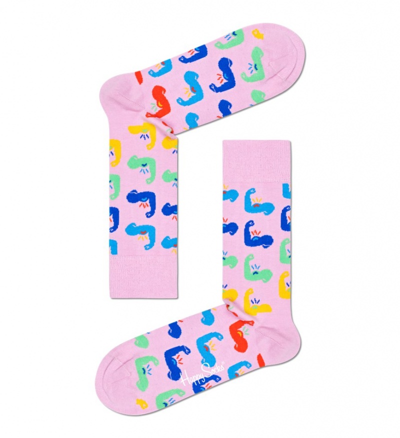 Happy Socks Strong Socken Unisex Hellrosa | Schweiz 28317MSNL