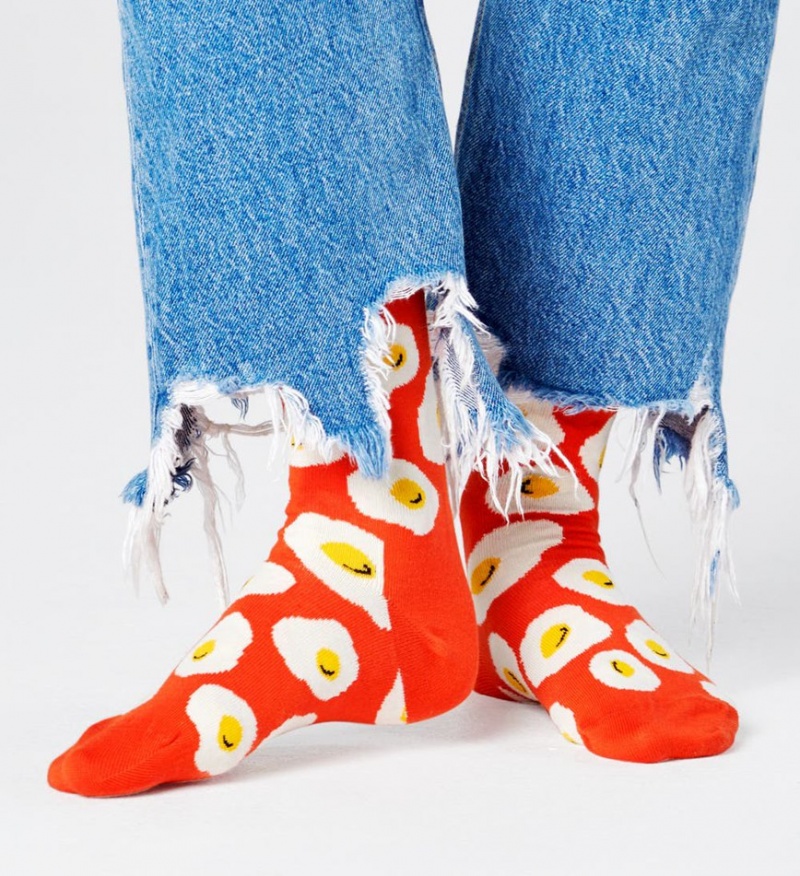 Happy Socks Sunny Side Up Socken Unisex Orange | Schweiz 26134HWFN