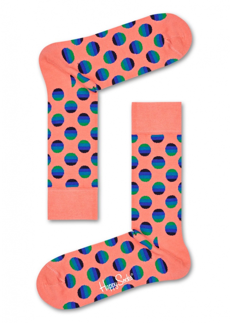 Happy Socks Sunrise Dot Socken Unisex Hellorange | Schweiz 56189OAUT