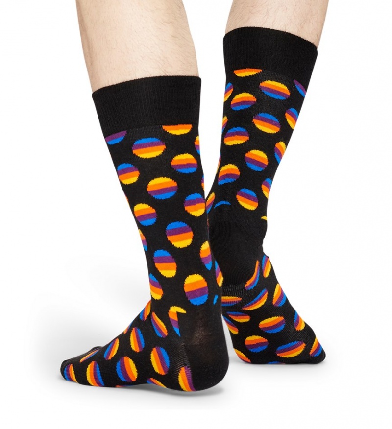 Happy Socks Sunrise Dot Socken Unisex Schwarz | Schweiz 28364WMFE