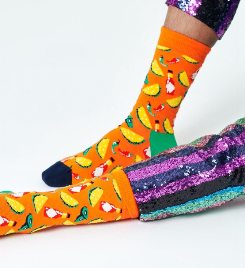 Happy Socks Taco Socken Unisex Orange | Schweiz 72153JNLE