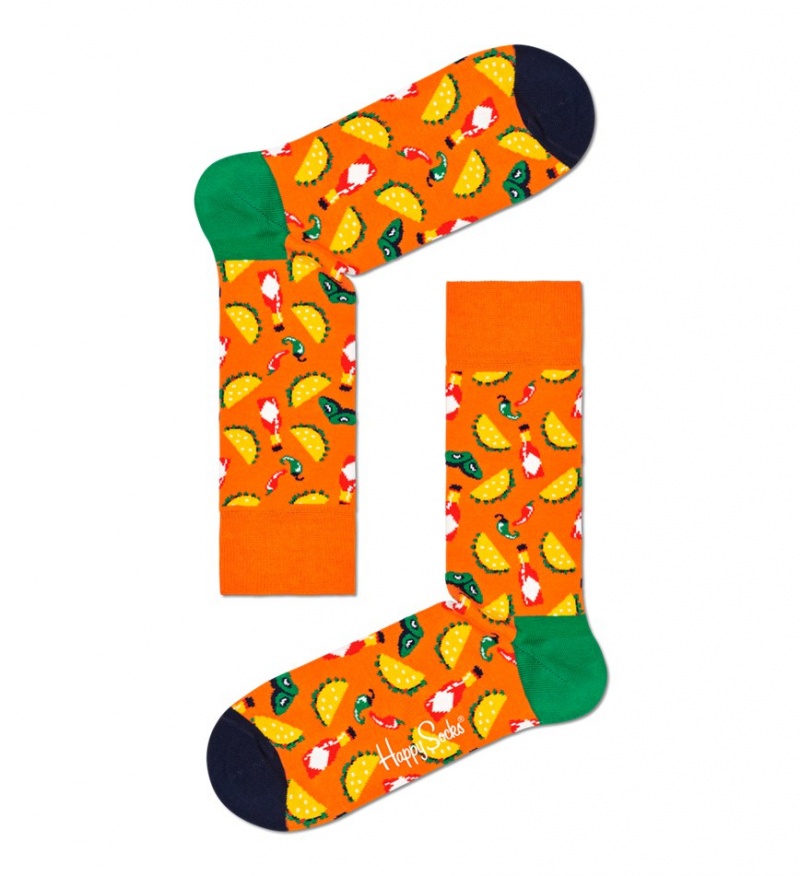 Happy Socks Taco Socken Unisex Orange | Schweiz 72153JNLE