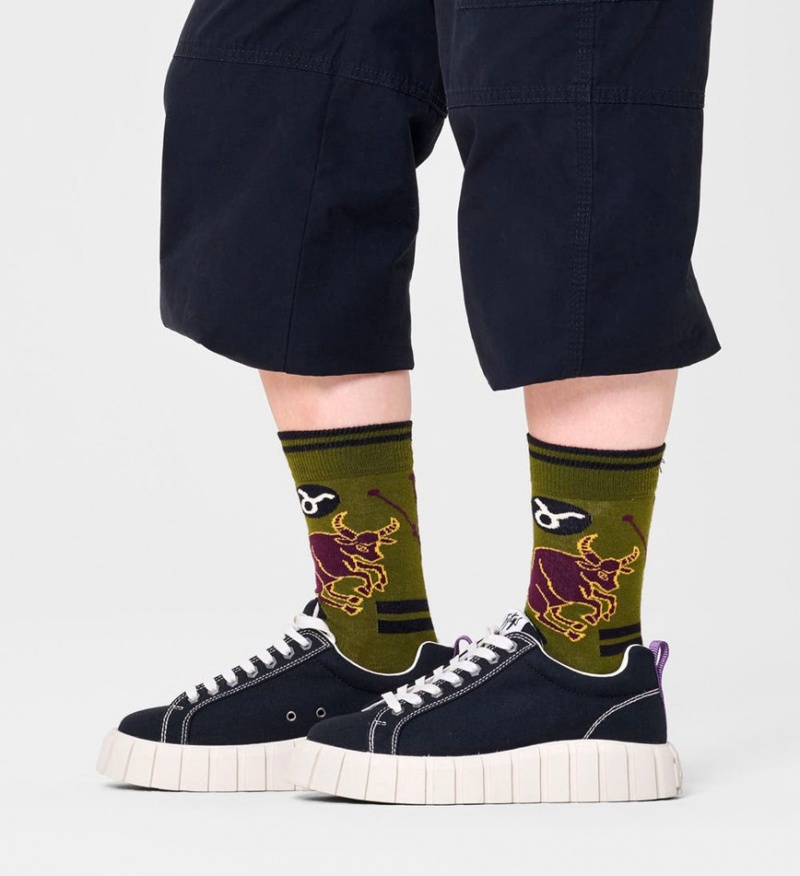 Happy Socks Taurus Socken Unisex Dunkelgrün | Schweiz 01472LOTX