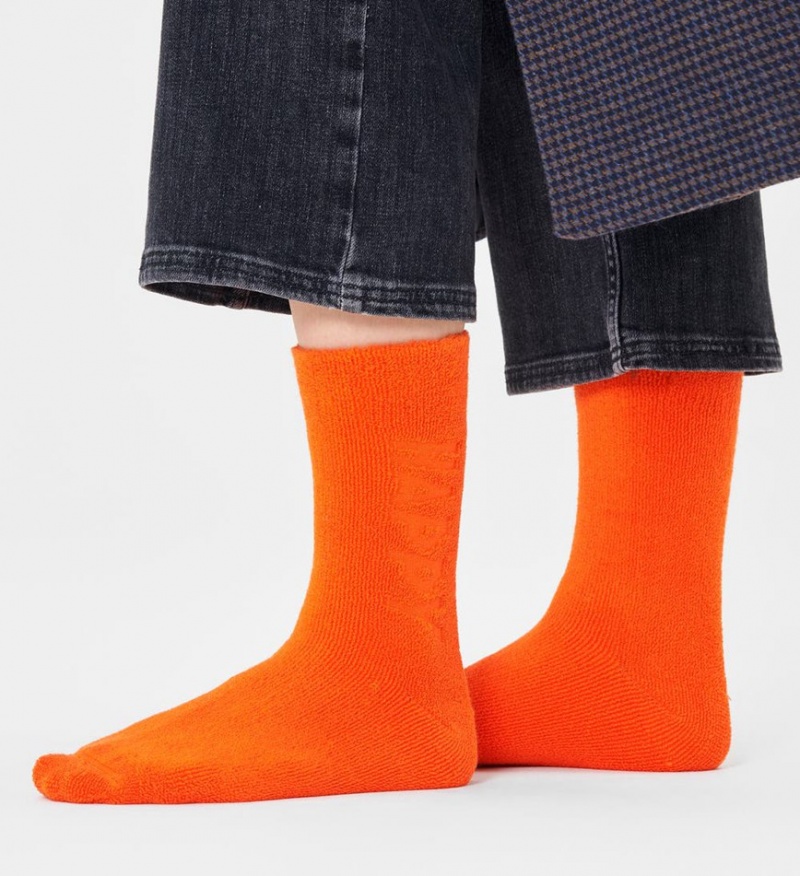 Happy Socks Terry 3/4 Crew Socken Unisex Orange | Schweiz 20486VEYW