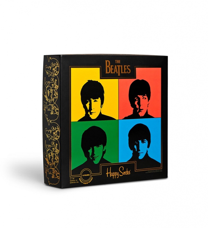 Happy Socks The Beatles 4-Pack Gift Set Unisex Schwarz | Schweiz 21653MJLS